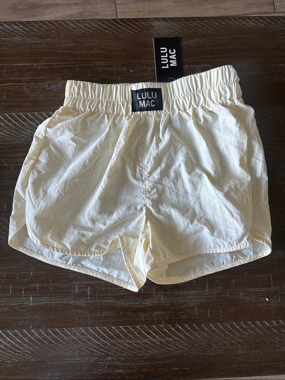 Lulu Mac athletica Cream Elastic-Waist Athletic Shorts